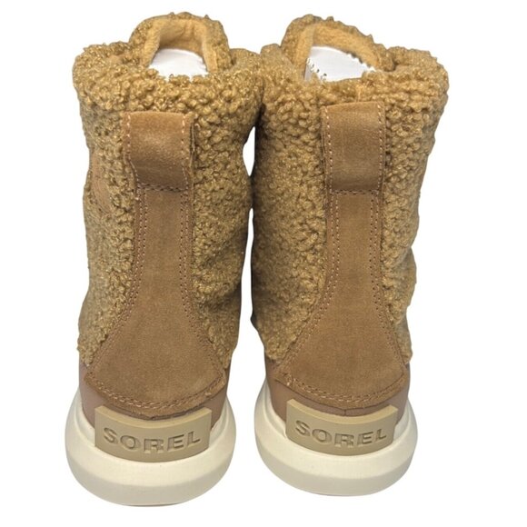 Sorel Explorer II Joan Cozy Winter Boots in Tan with Faux Shearling Upper Size 7 - Picture 3 of 8